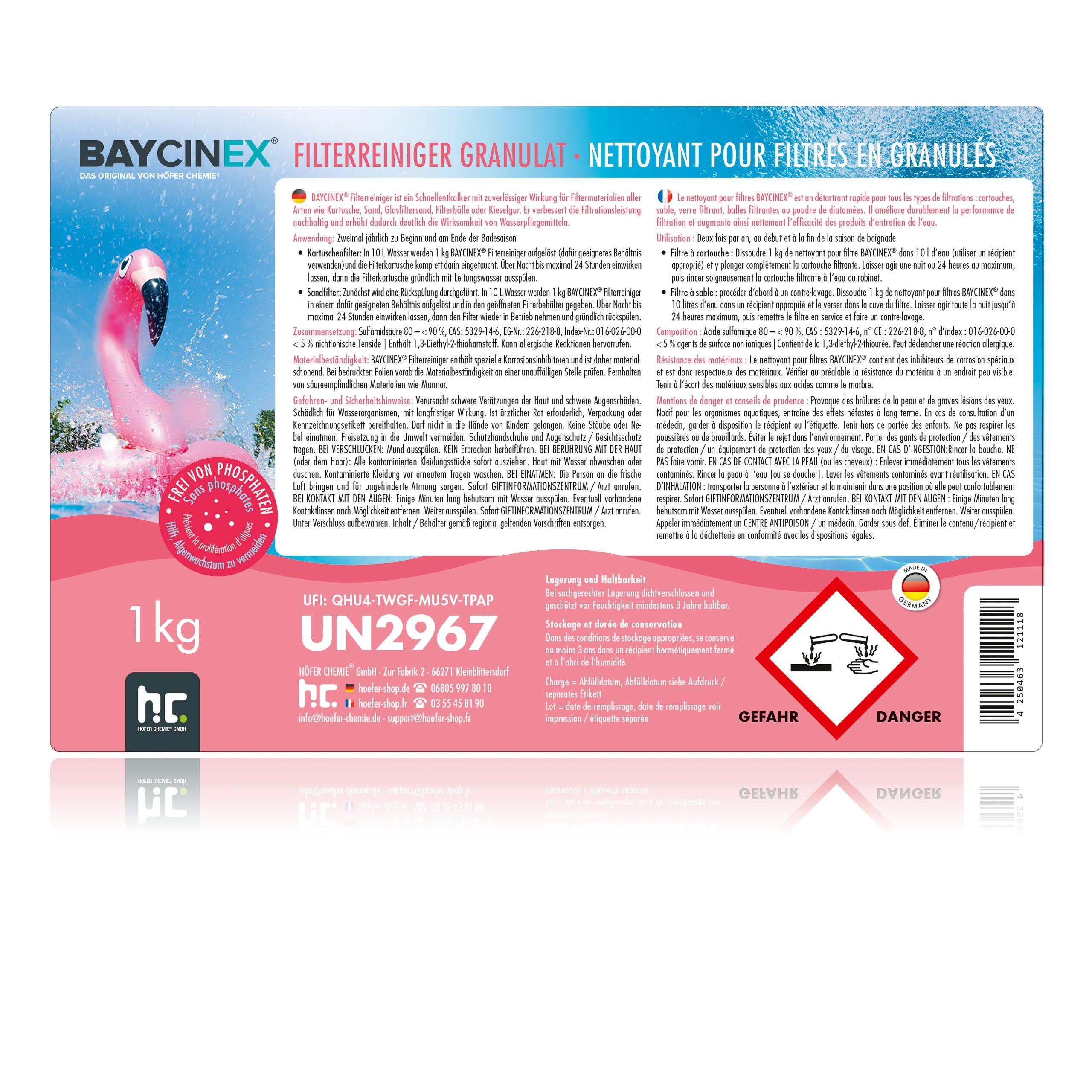 1 kg BAYCINEX® Filterreiniger Granulat