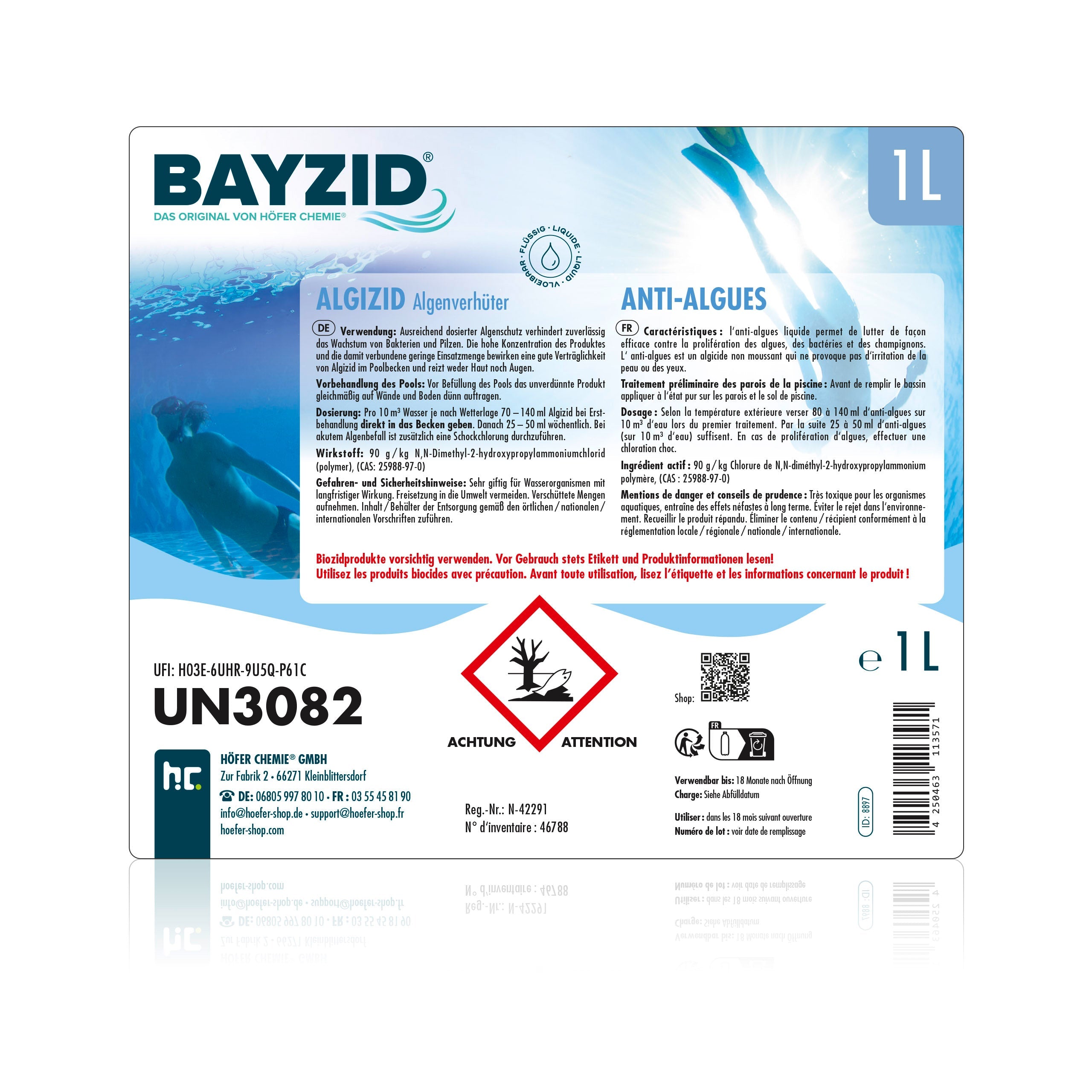 1 L BAYZID® Algizid Algenverhötung