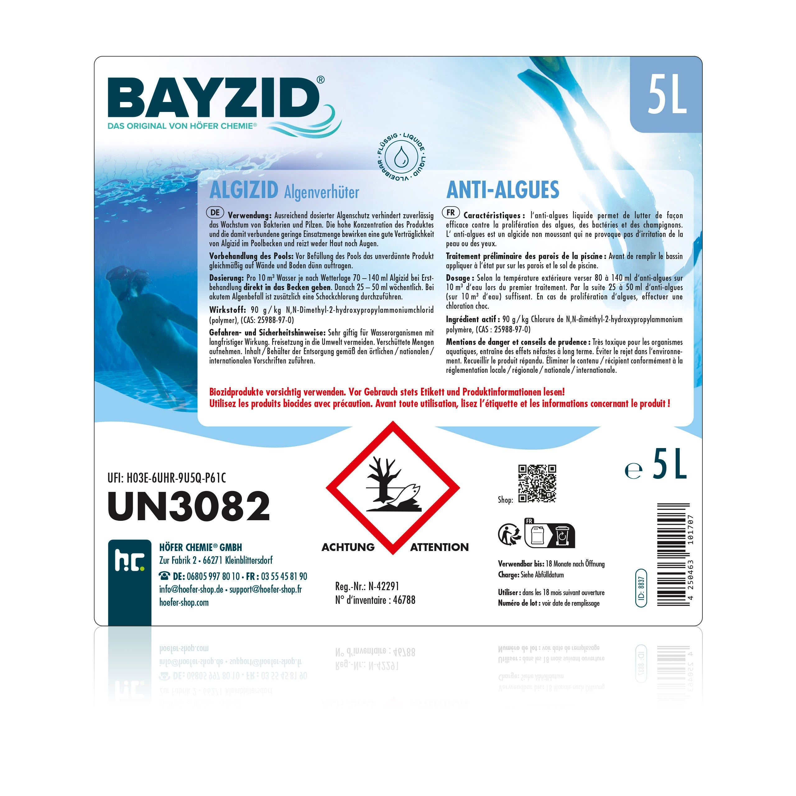 5 L BAYZID® Algizid Algenverhötung