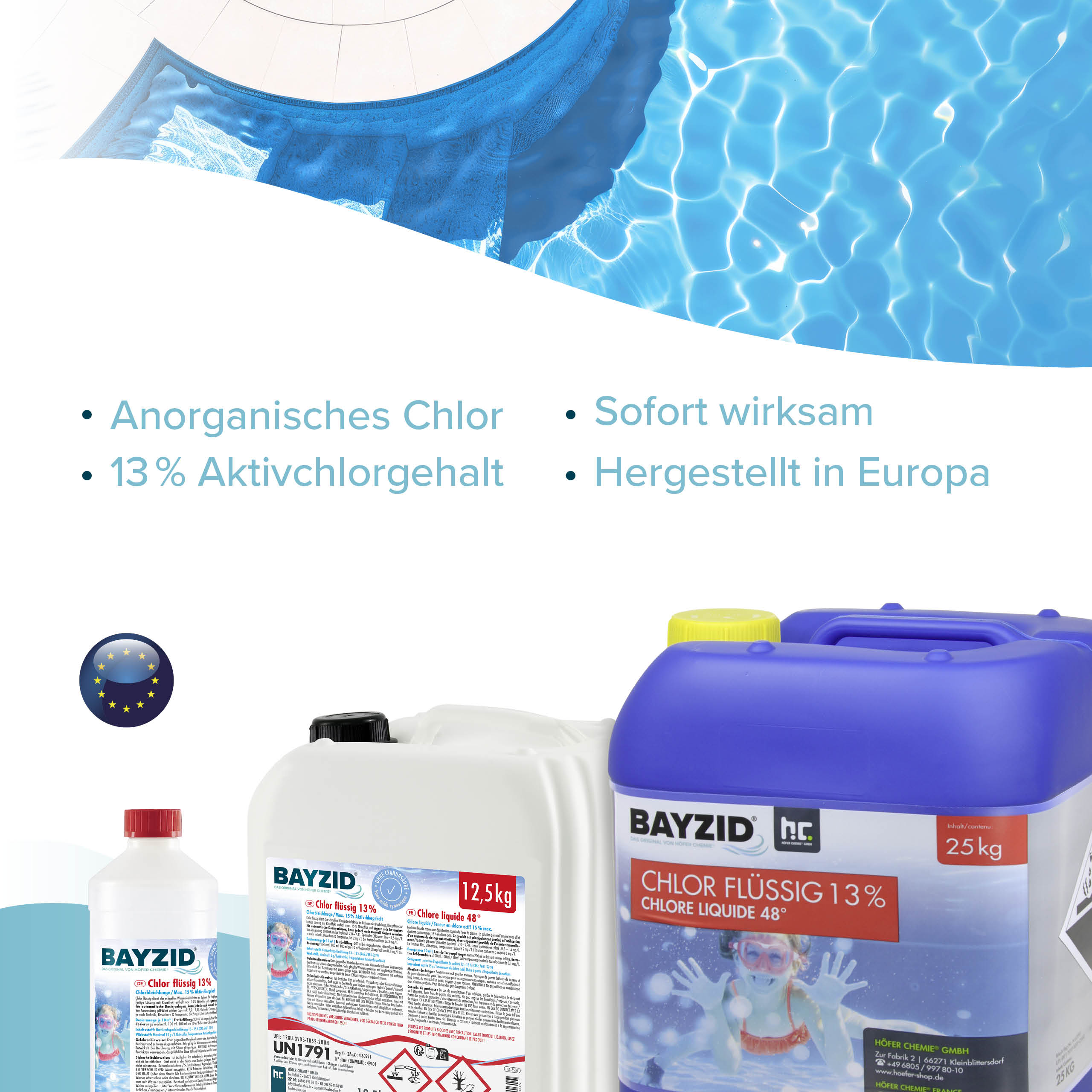 1 kg BAYZID® Chlor 13% flüssig