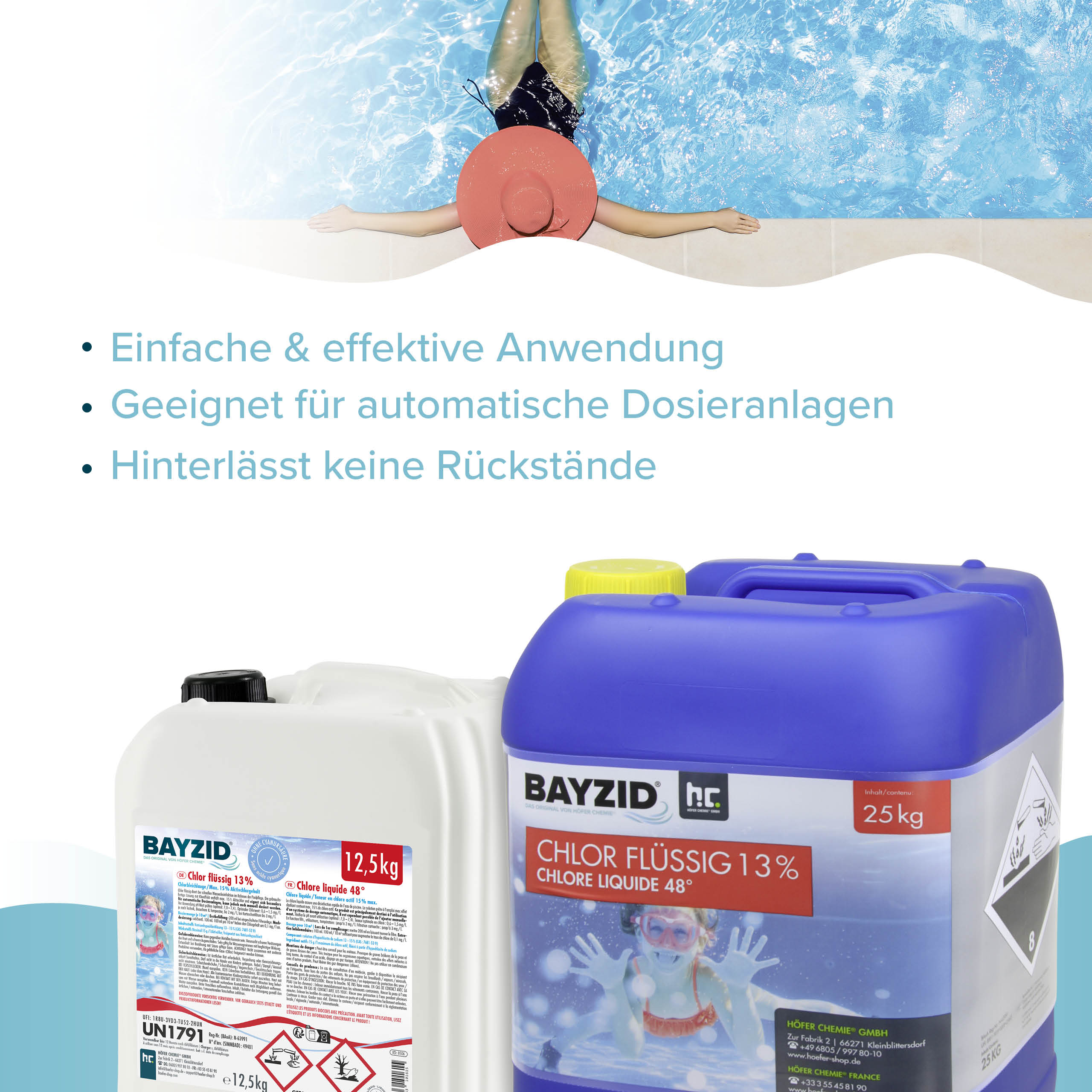 25 kg BAYZID® Chlor 13% flüssig