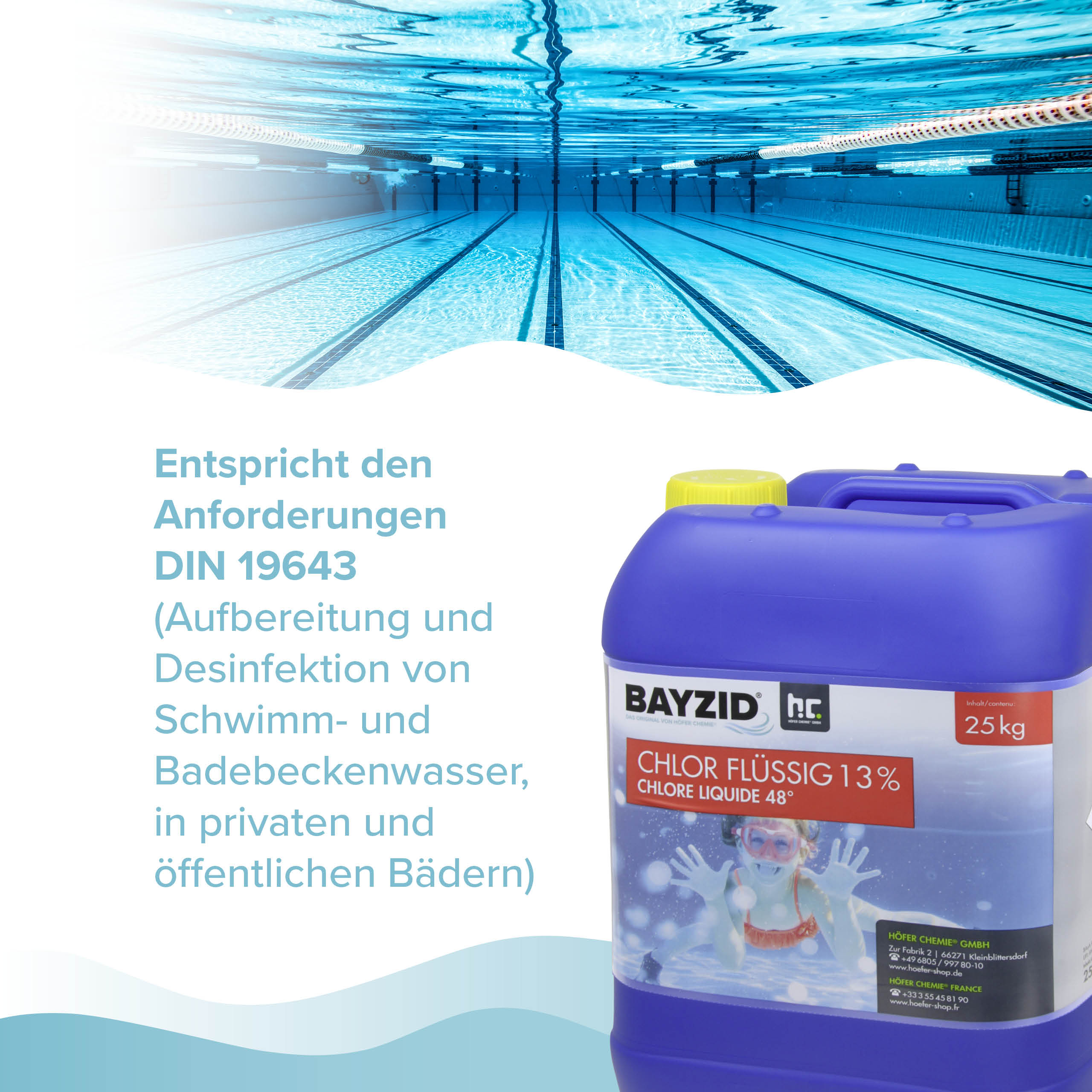 25 kg BAYZID® Chlor 13% flüssig
