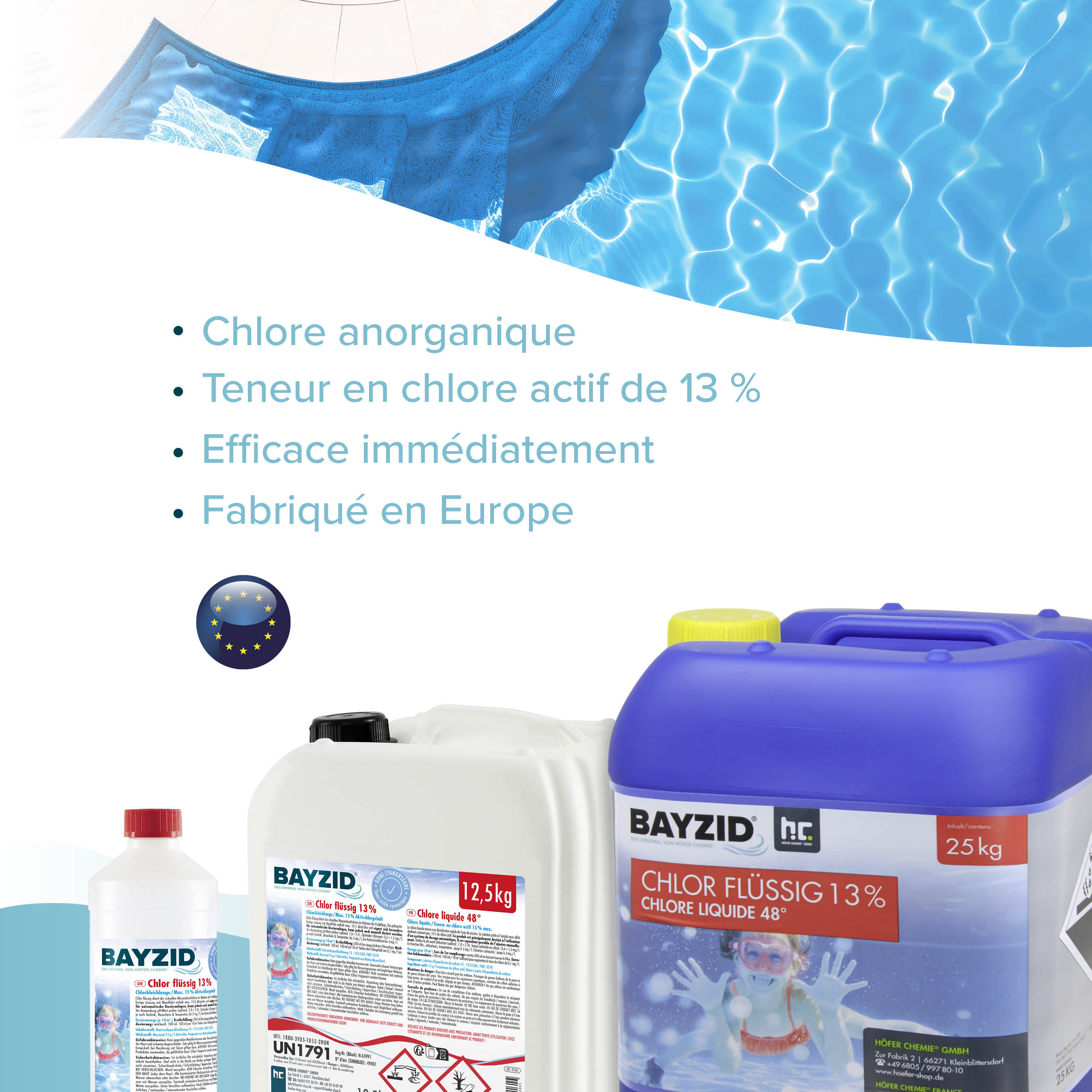 25 kg BAYZID® Chlor 13% flüssig
