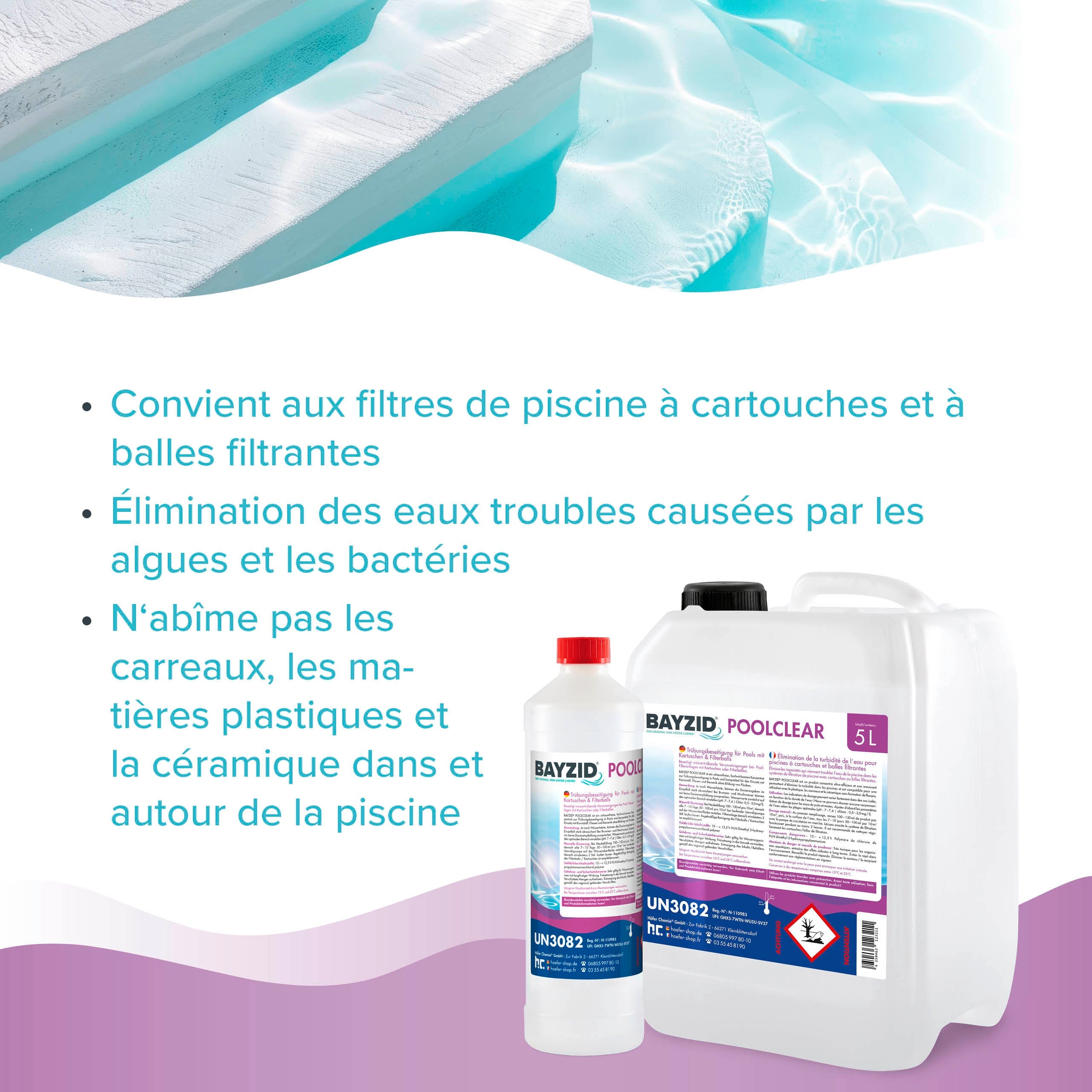5 L BAYZID® Poolclear Trübungsbeseitigung