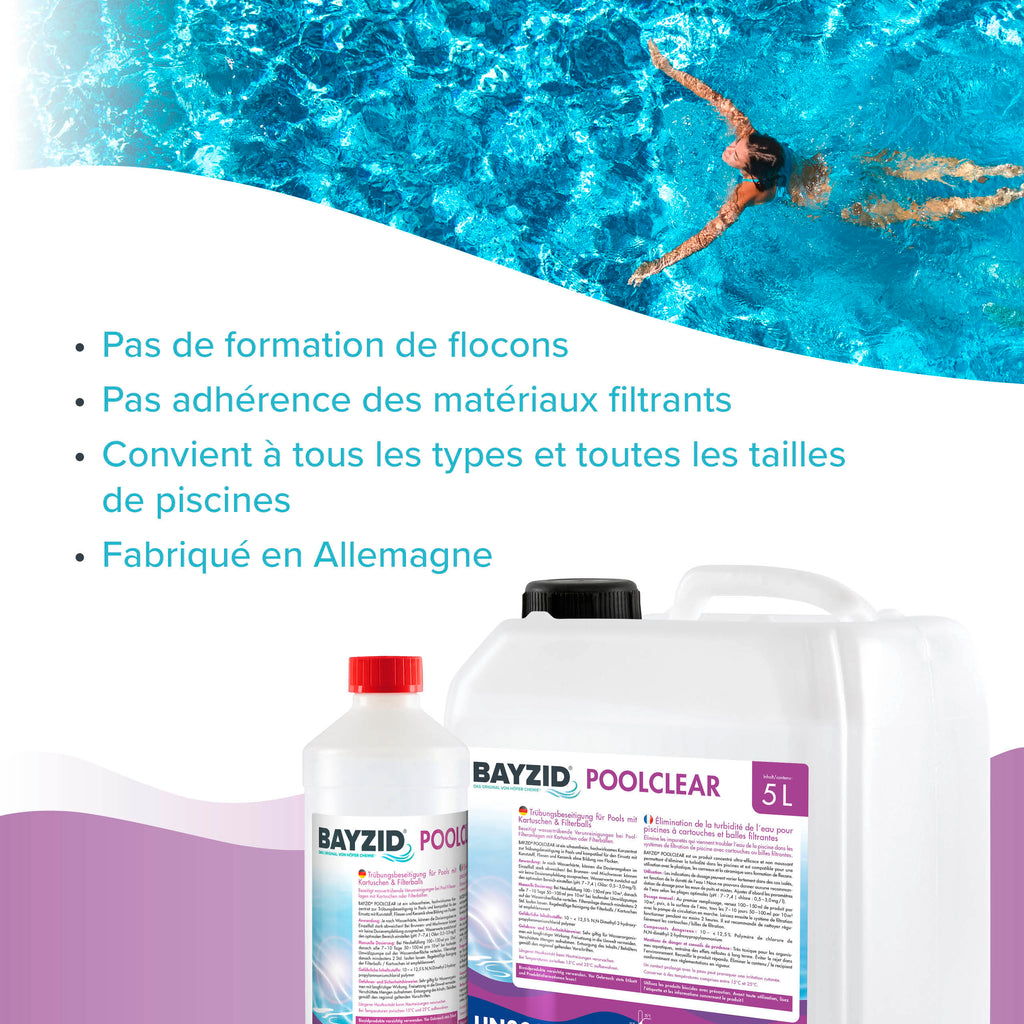 1 L BAYZID® Poolclear Trübungsbeseitigung