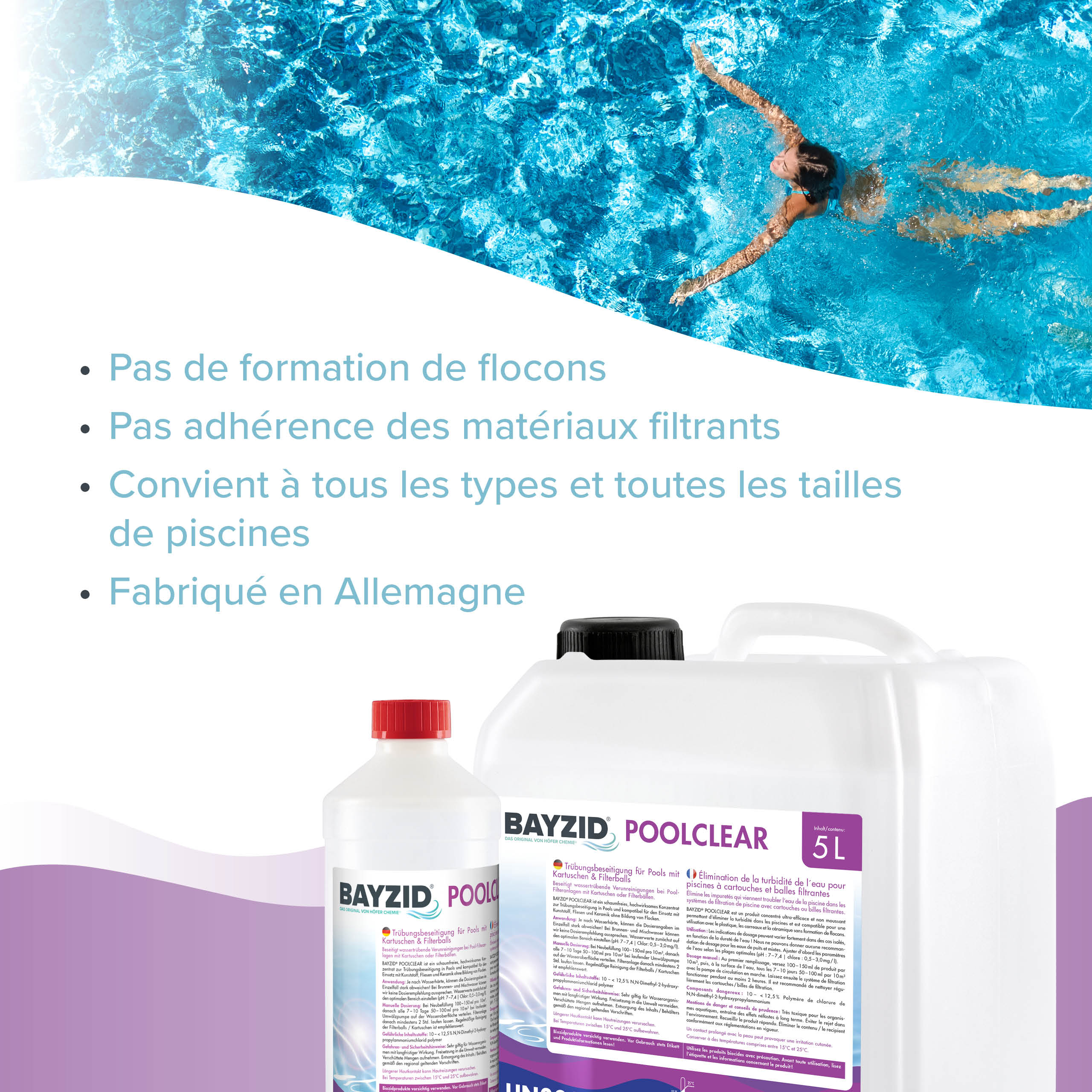 1 L BAYZID® Poolclear Trübungsbeseitigung