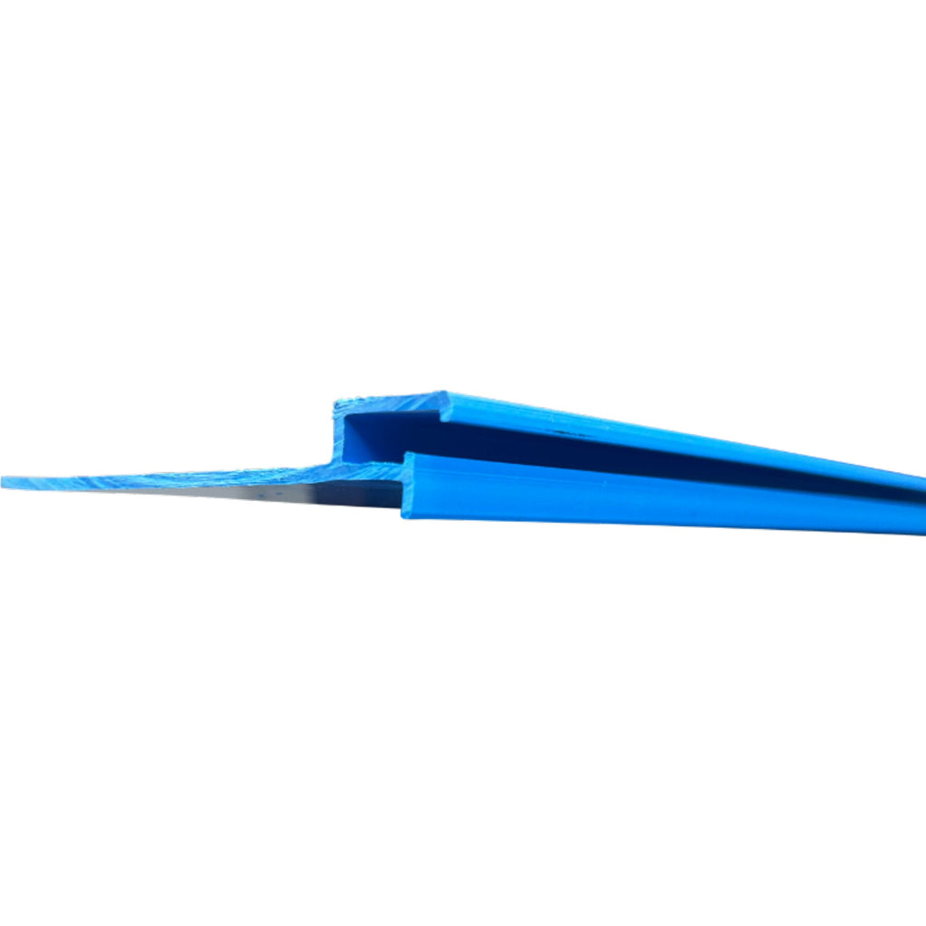 Hart-PVC Klemmprofilleiste für Keilbiese P3, 2 m - für Styroporpools