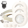 OKU Unterwasserscheinwerfer - 20W LED Kaltweiß - inkl. Sicherheitstrafo - SET 3