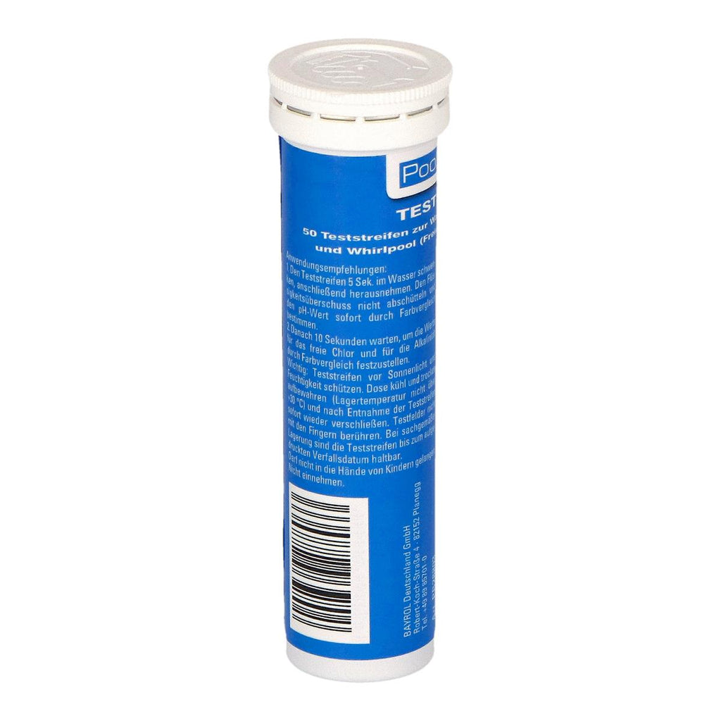 PoolsBest® Teststreifen pH/Chlor Dose mit 50 Streifen