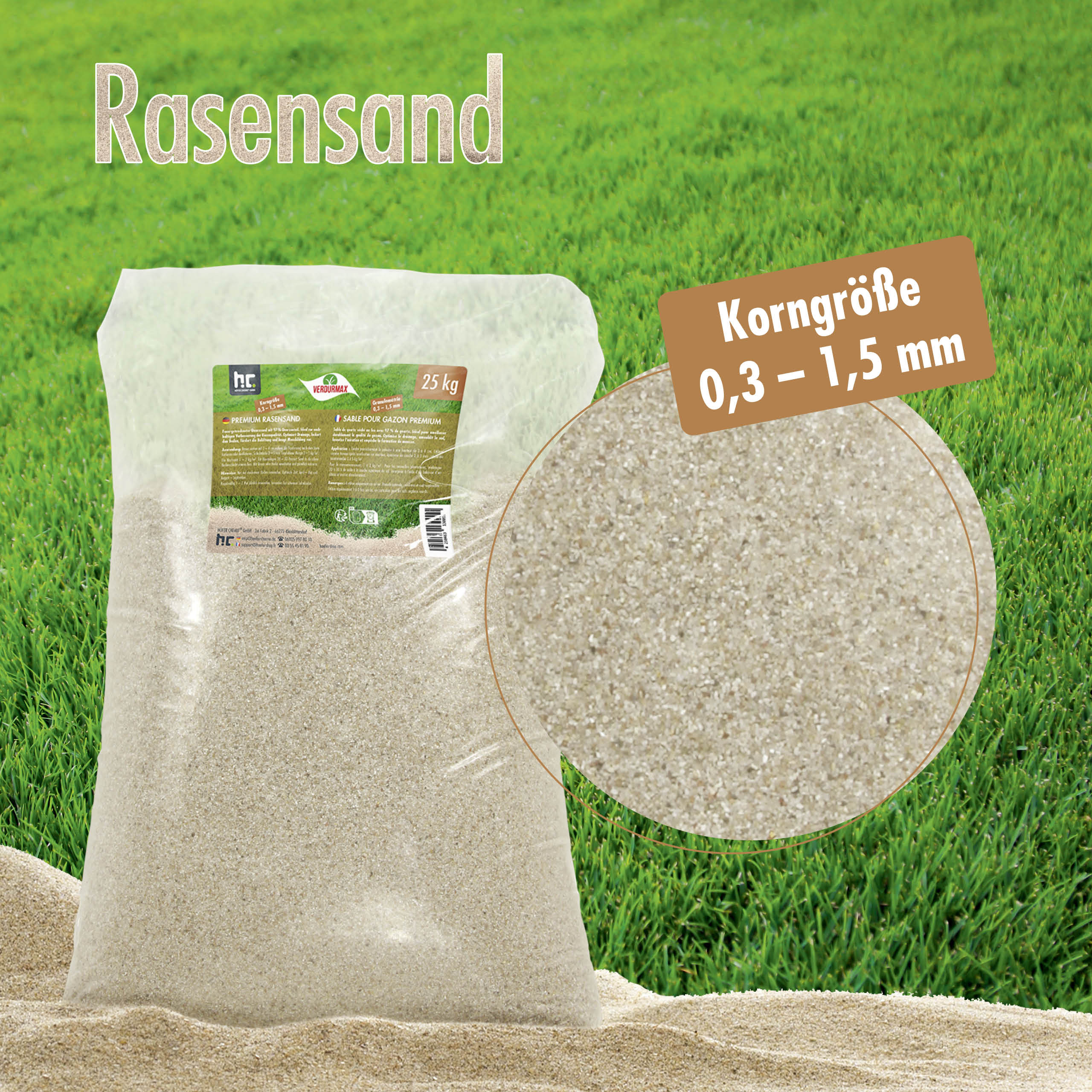 25 kg VERDURMAX® Rasensand