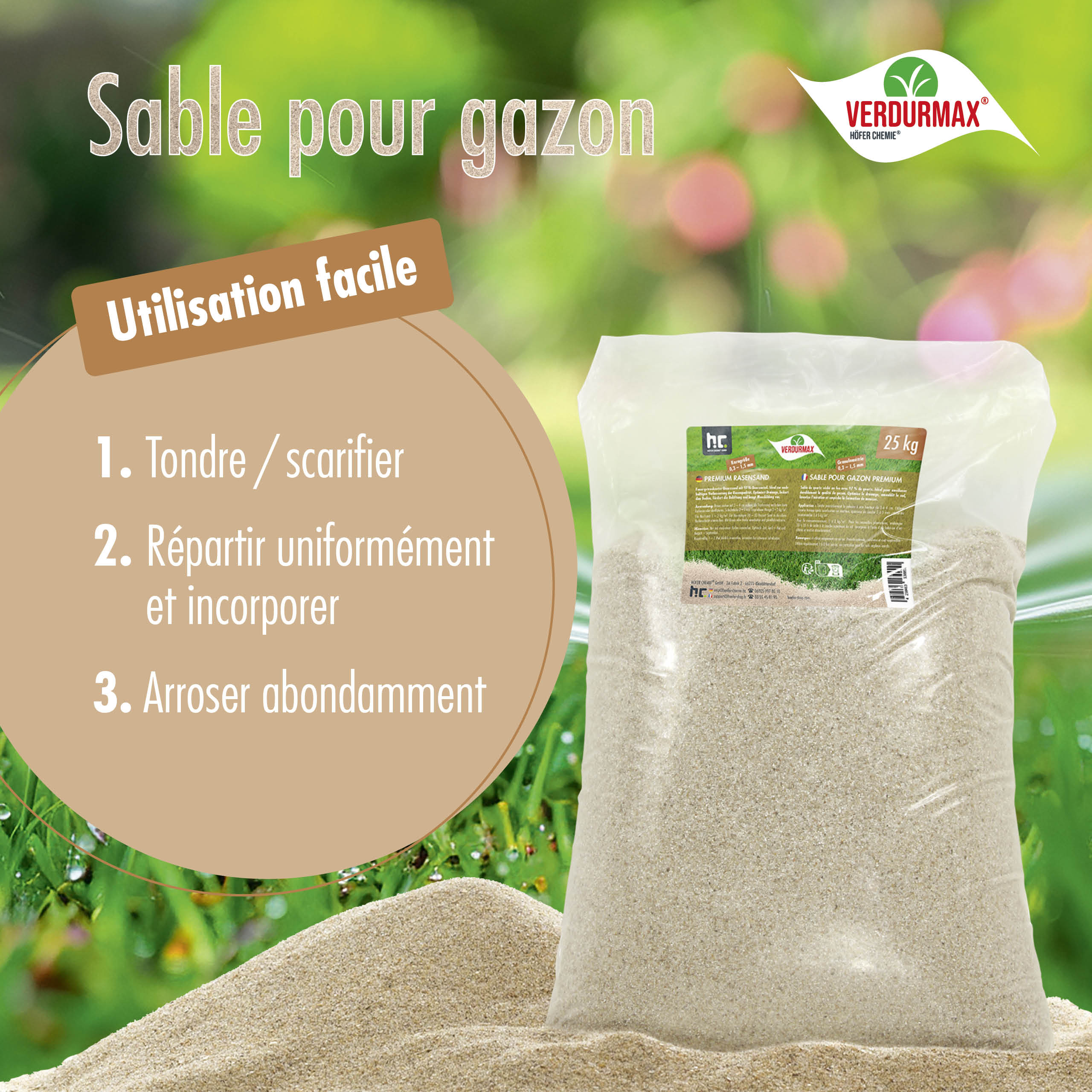 25 kg VERDURMAX® Rasensand