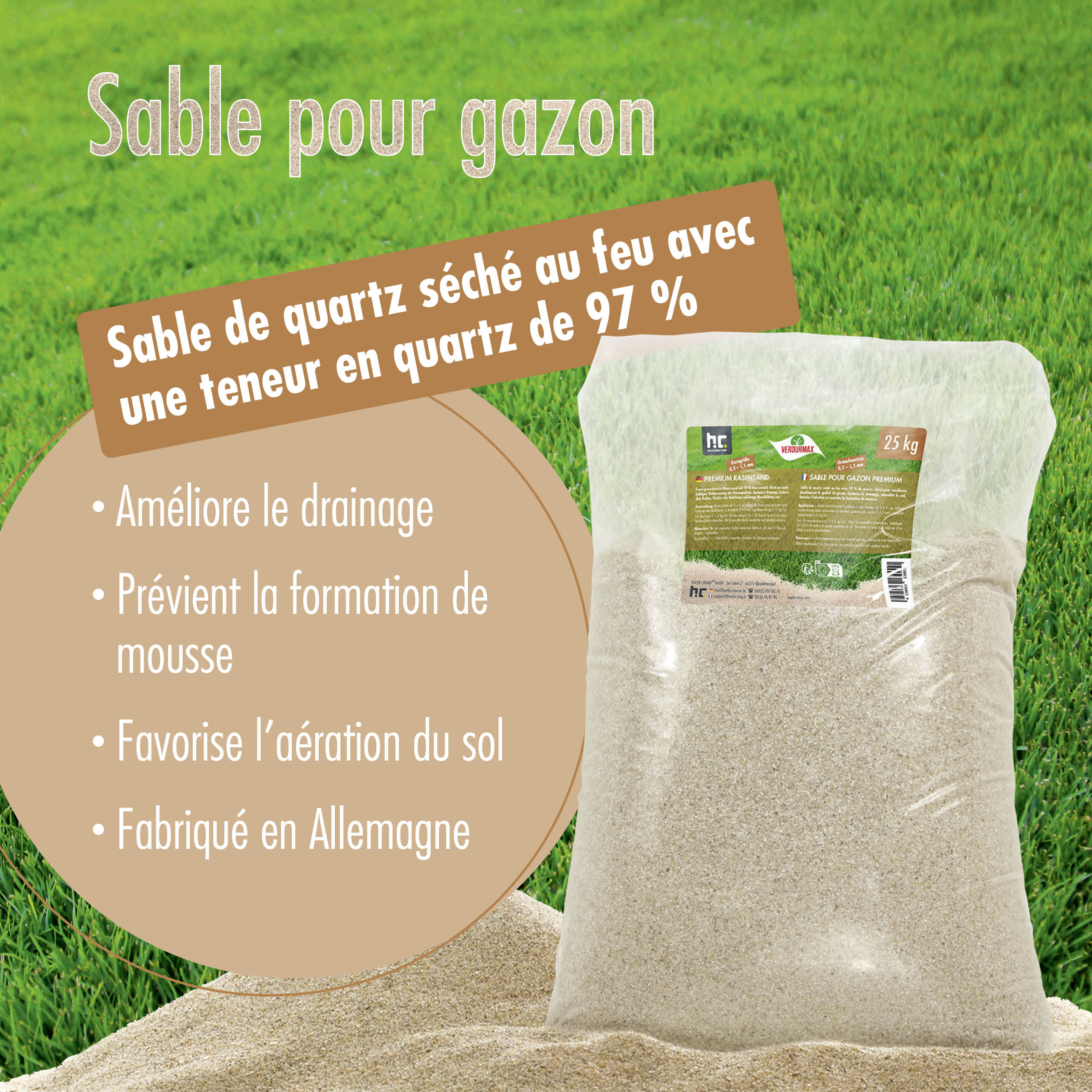 25 kg VERDURMAX® Rasensand
