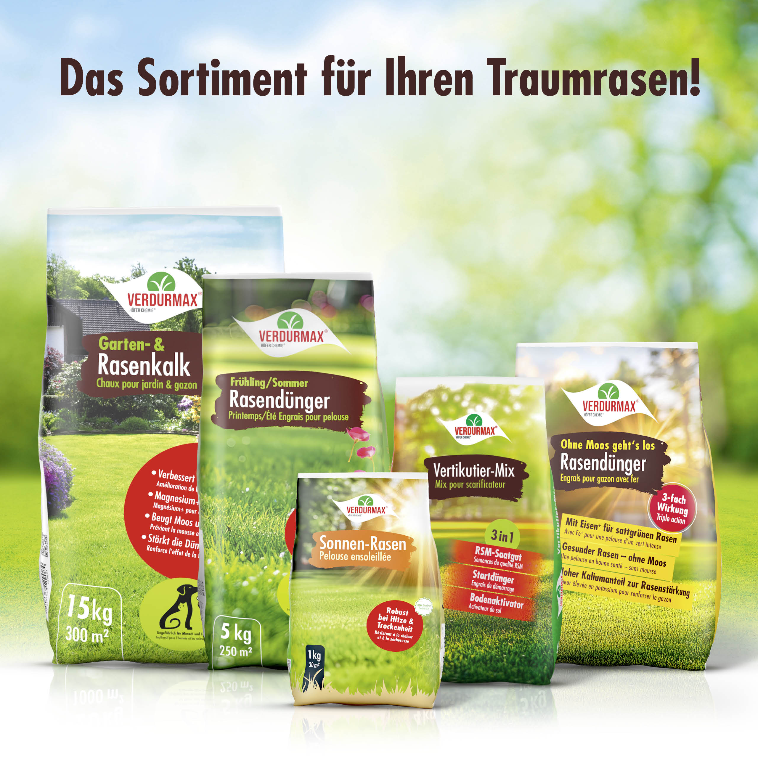 4 kg VERDURMAX® Rasendünger Vertikutier-Mix 3in1