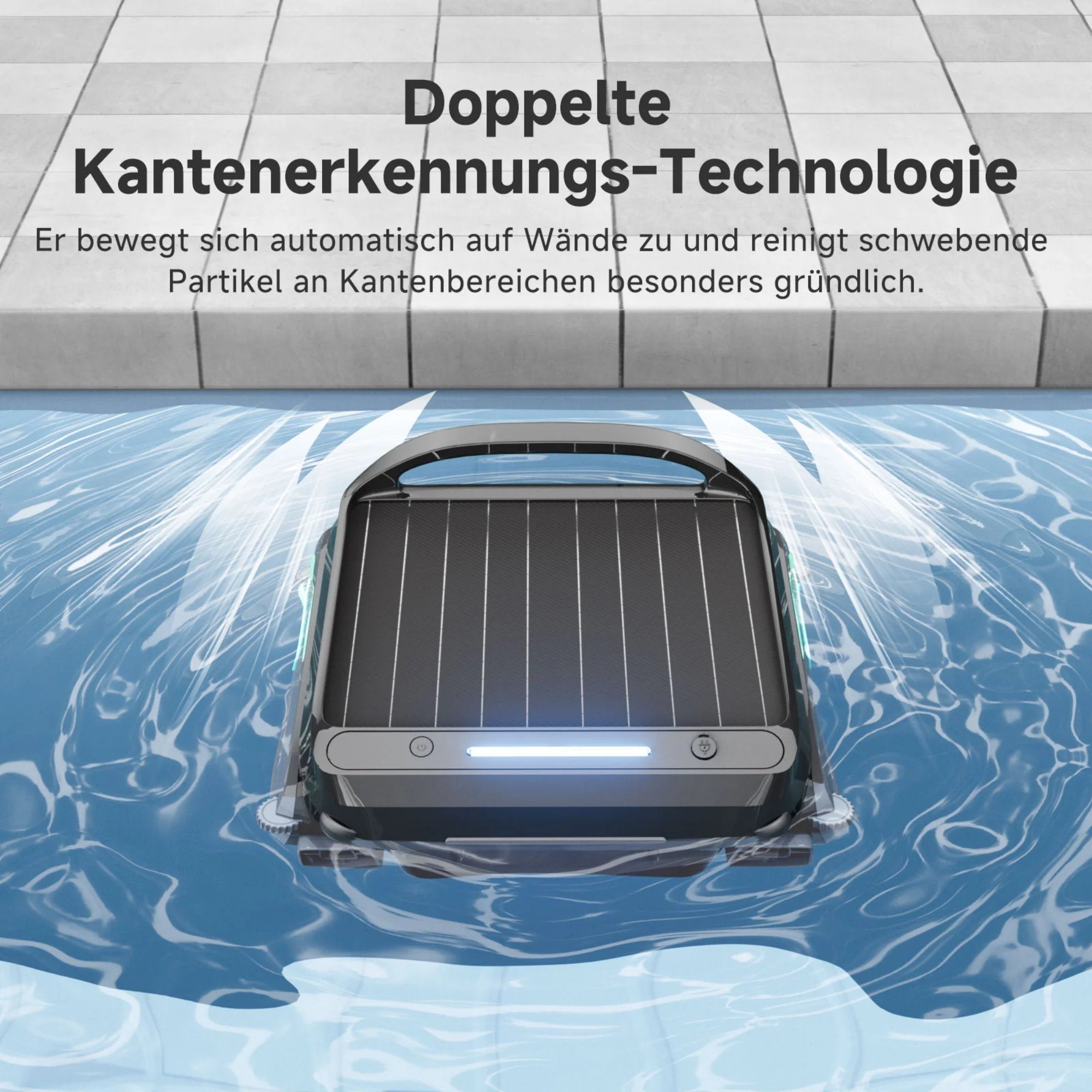 WYBOT F1 - Solar-Skimmer – Kabelloser Pooloberflächenreiniger mit Akku-Power