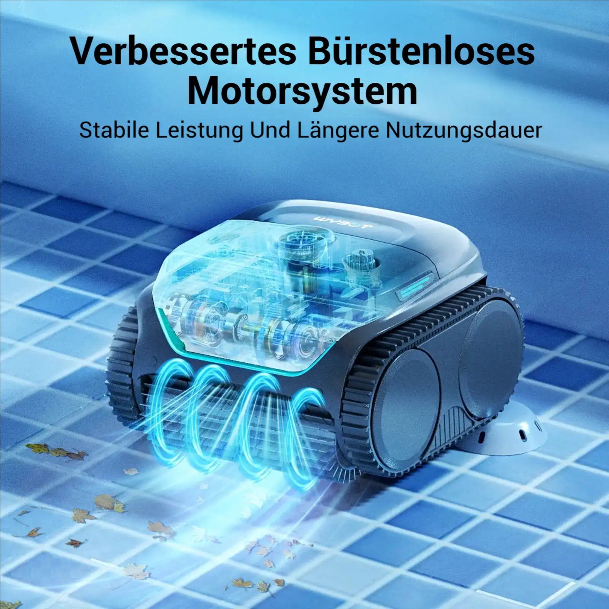 WYBOT C2 – Akku Poolroboter für Boden- & Wandreinigung, leistungsstark & kabellos